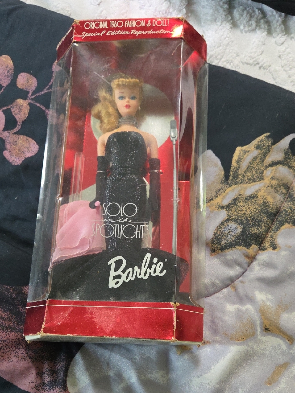 Barbie Black Gown with Pink Wrap Collector Doll